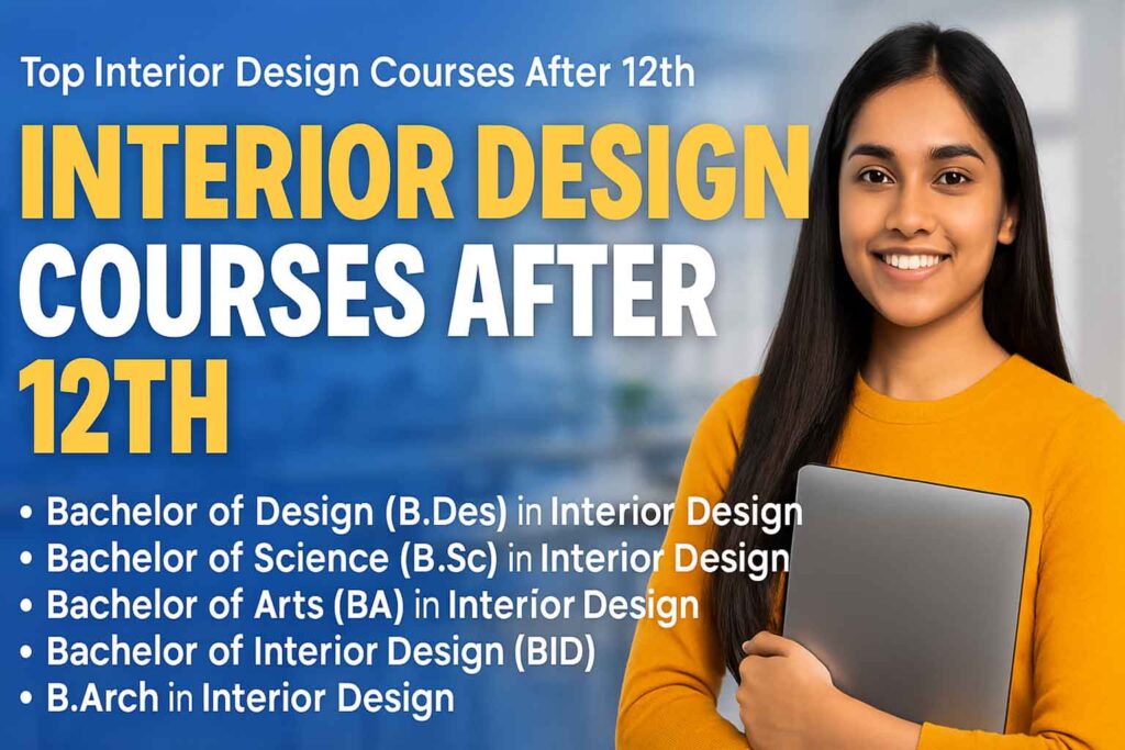 List of Interior Design Courses After 12th