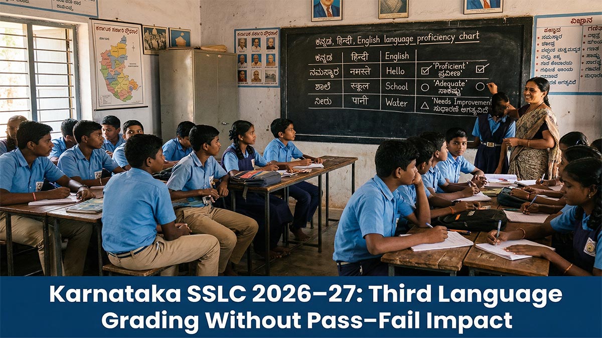 Karnataka-Scraps-Marks-for-Third-Language-in-SSLC-Exams-Shifts-to-Grading-Without-Pass–Fail-Impact