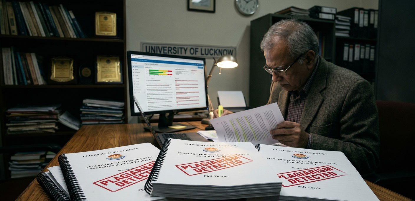 Massive-Plagiarism-Detected-in-Majority-of-2026-PhD-Submissions-at-Lucknow-University