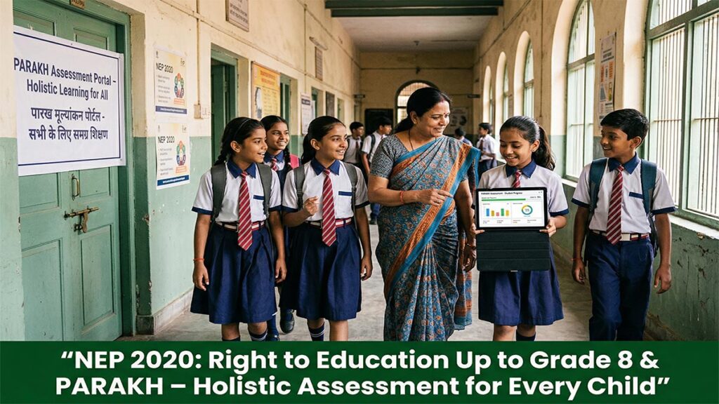 NEP-2020-Advances,-RTE-Amendments-Prevent-Expulsions-Up-to-Grade-8,-PARAKH-Assessment-Portal-Launched