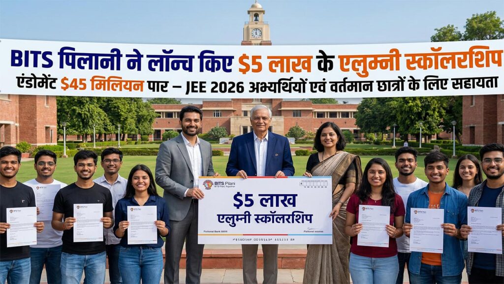 BITS पिलानी ने लॉन्च किए $5 लाख के एलुम्नी स्कॉलरशिप