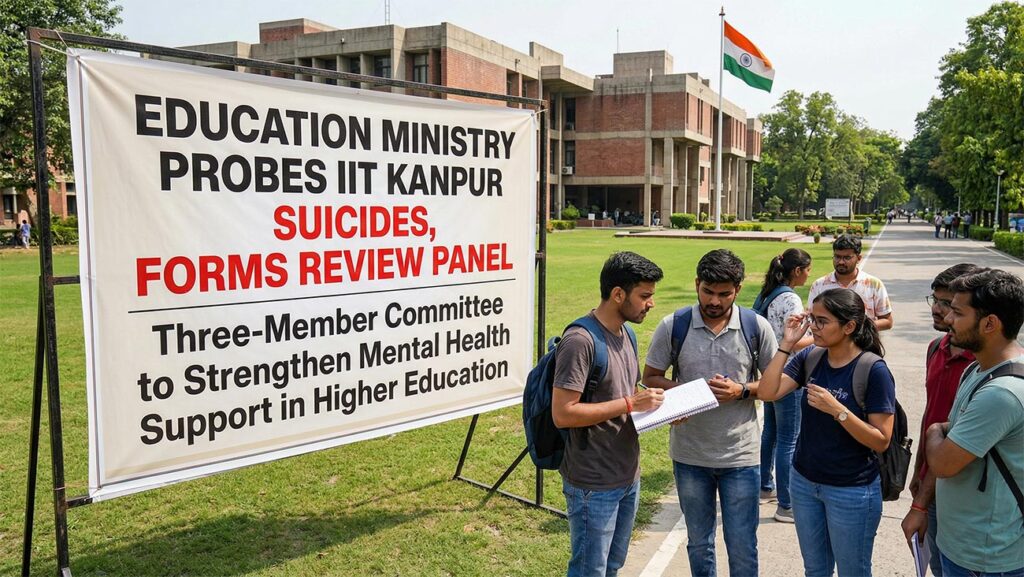 Education Ministry probes IIT Kanpur suicides, forms review panel.
