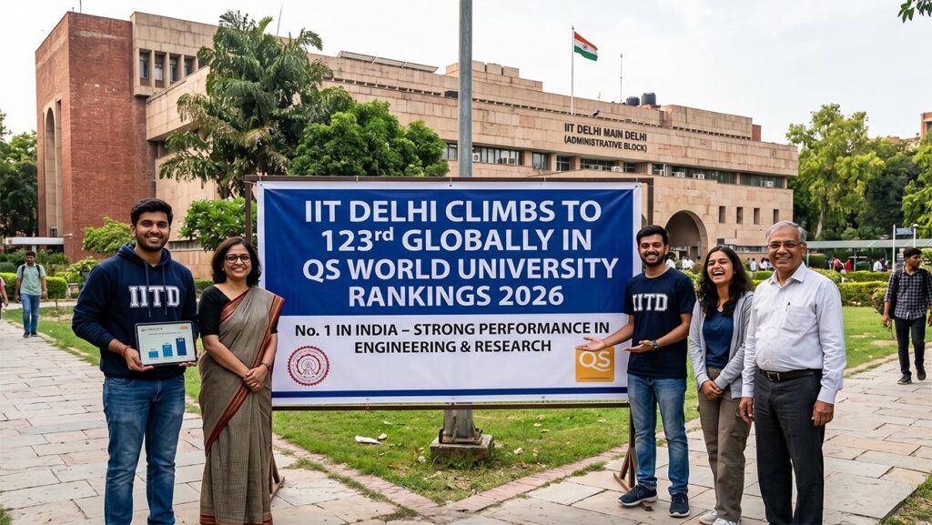 IIT Delhi Climbs to 123rd Globally in QS World University Rankings 2026