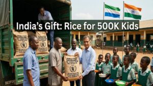 India Donates 1,000 Metric Tons Rice to Sierra Leone for School Midday Meals