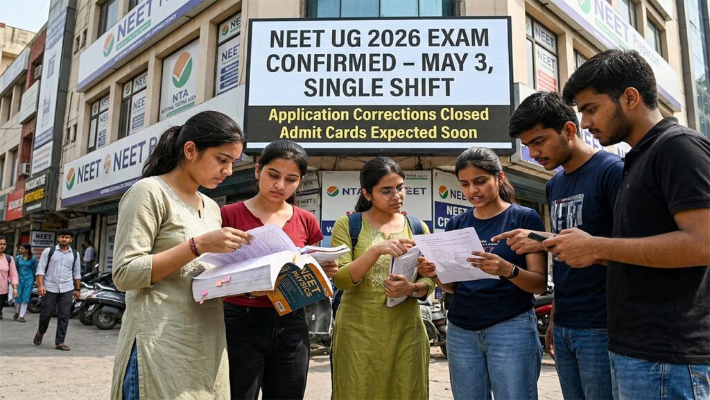 NEET UG 2026 Exam Confirmed for May 3