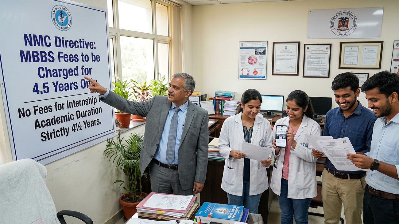 NMC Directive: MBBS Fees to be Charged for 4.5 Years Only