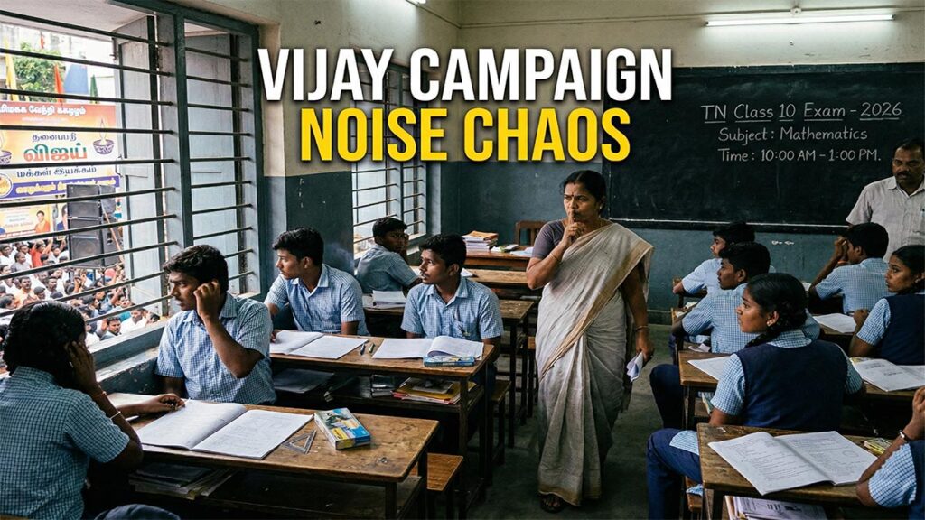 Tamil Nadu Class 10 Exams Hit by Vijay's Campaign Noise Disruptions