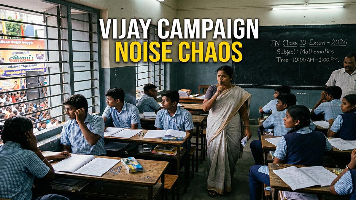 Tamil Nadu Class 10 Exams Hit by Vijay's Campaign Noise Disruptions